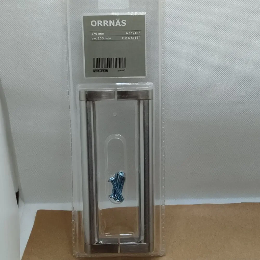 IKEA ORRNAS Door Pull Handle Stainless Steel 2 PACK 6-11/16” CC 6 5/16